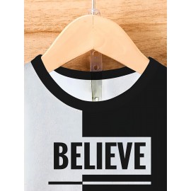 Believe In Yourself Mens Casual Street Fashion Stretch Tee Shirt - Inspirational Print, Lightweight & Breathable Round Neck Summer Wear for Confidence Boosting Style Believe In Yourself Mens Casual Street Fashion Stretch Tee Shirt - Inspirational Print, Lightweight & Breathable Round Neck Summer Wear for Confidence Boosting Style
