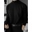 Men'S Fall/Winter Casual Knit Pullover Sweater, Solid Color, Long Sleeve, Slight Stretch, Regular Fit with High Neck Collar