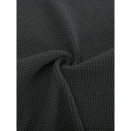 Men Waffle Textured Sweater Long Raglan Sleeve Crew Neck Ribbed Cuff Pullover Men Waffle Textured Sweater Long Raglan Sleeve Crew Neck Ribbed Cuff Pullover