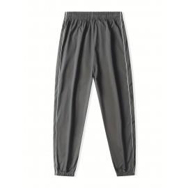 Men's Casual Loose Fit Joggers, Chic Street Style Sports Pants For Outdoor Activities