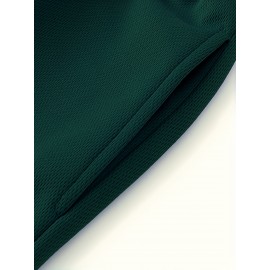 Men's Stripes Decor Sports Shorts With Drawstrings, Elastic Waist Quick-drying Shorts For Summer Daily Outdoor Basketball Sport