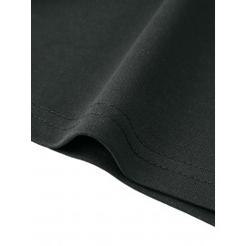 Casual Polyester Knit Fabric Shorts with Pockets, Regular Fit, Slight Stretch, Alphabet Pattern, with 