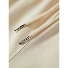 Men's Casual Drawstring Shorts - Comfy Polyester, Printed Design for Summer Sports & Beach Wear