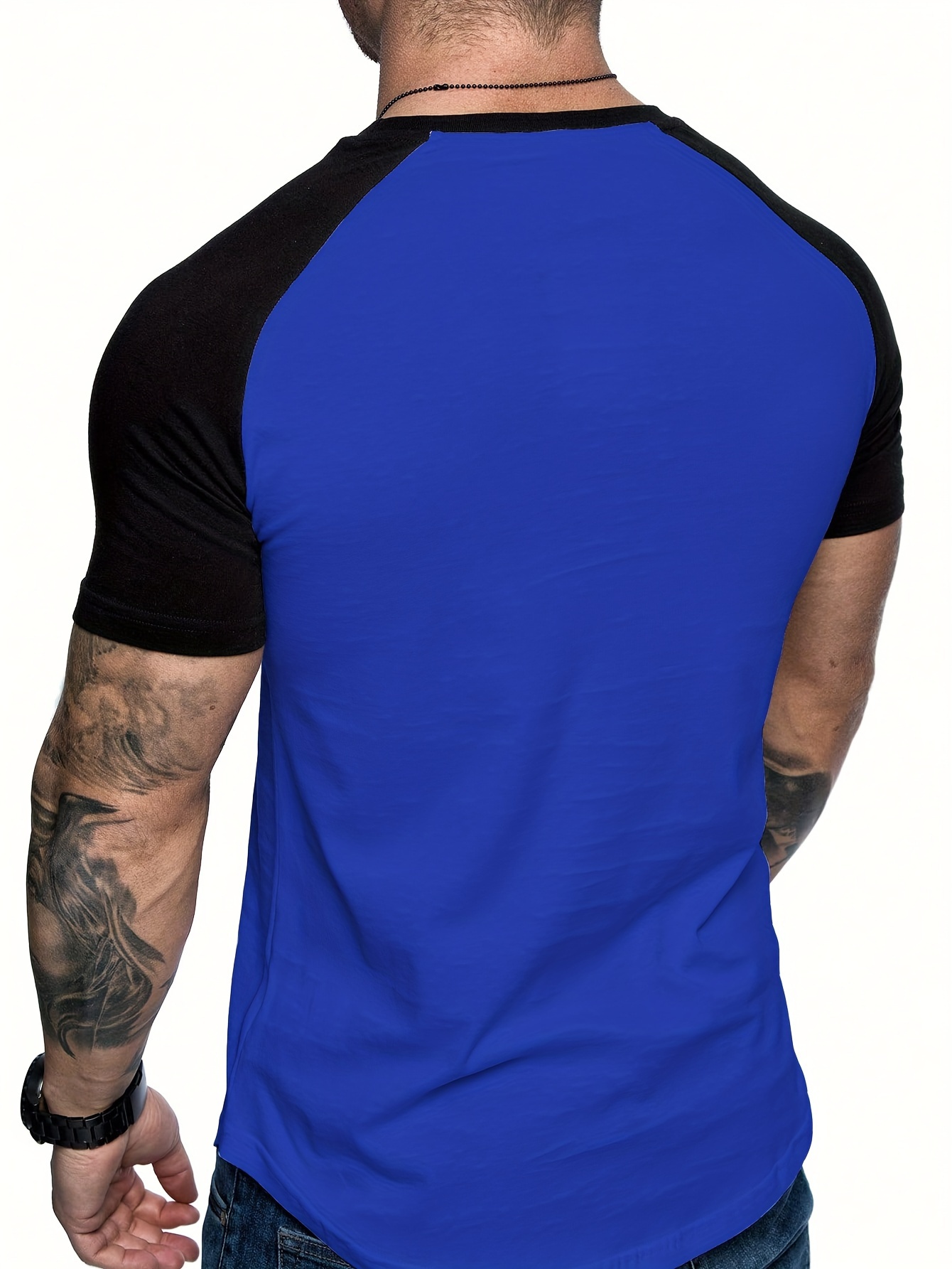 chic printed t shirt mens casual street style stretch round neck tee shirt for summer details 11