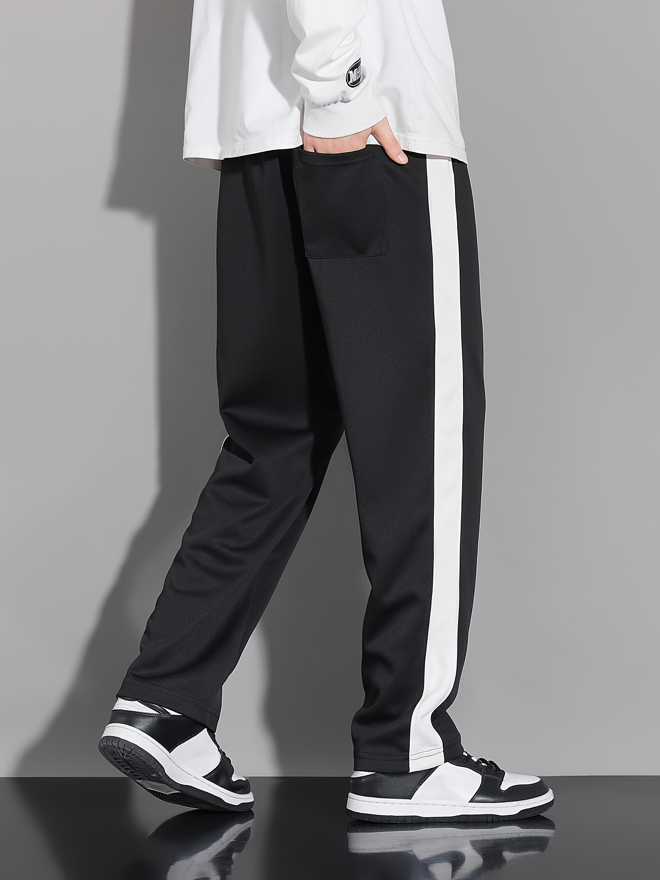 mens   and autumn sports and fitness loose and   casual pants details 1